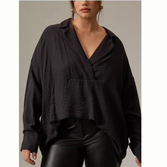 The Dylon Long-Sleeve Wide-Placket Top By Anthropologie Size Medium - Picture 6 of 10